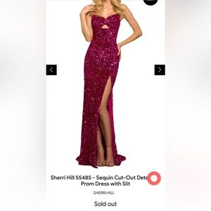 Sherri Hill Vibrant Red Gown